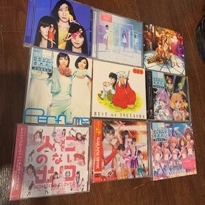 Bundle of Japanese cds idol Perfume Idolmaster Macross Momoiro Clover Z Inuyasha